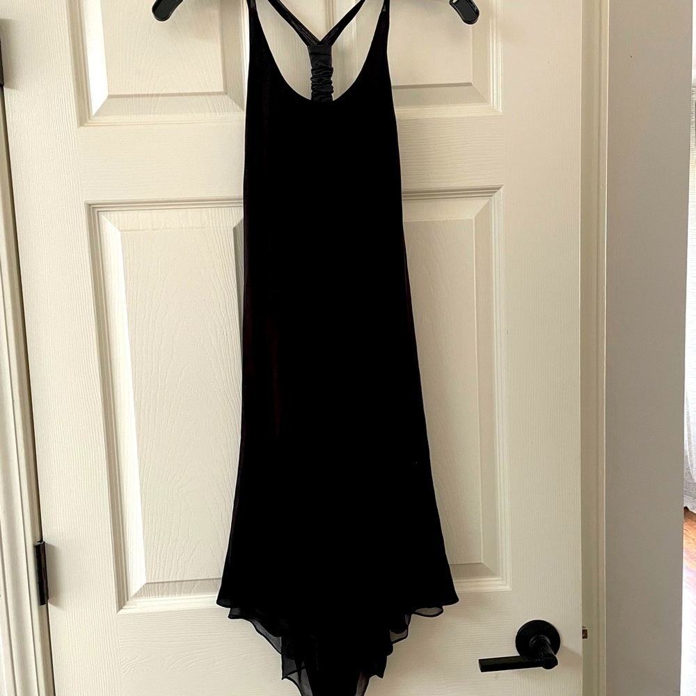 Alice and Olivia draped black Mini dress size medium